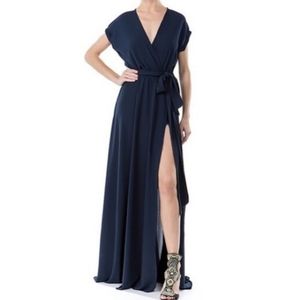 Meghan Los Angeles Jasmine navy blue maxi dress
